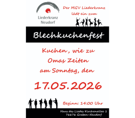 Blechkuchenfest Flyer